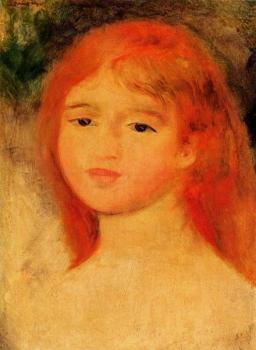 Pierre Auguste Renoir : Girl with Auburn Hair